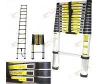 12.5 Ft Telescopic Aluminum Extension Ladder Max 300lbs Inspection ladder